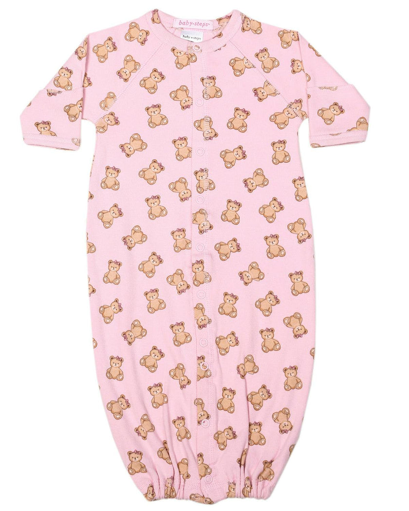 Baby Converter Gown - Bow Bears