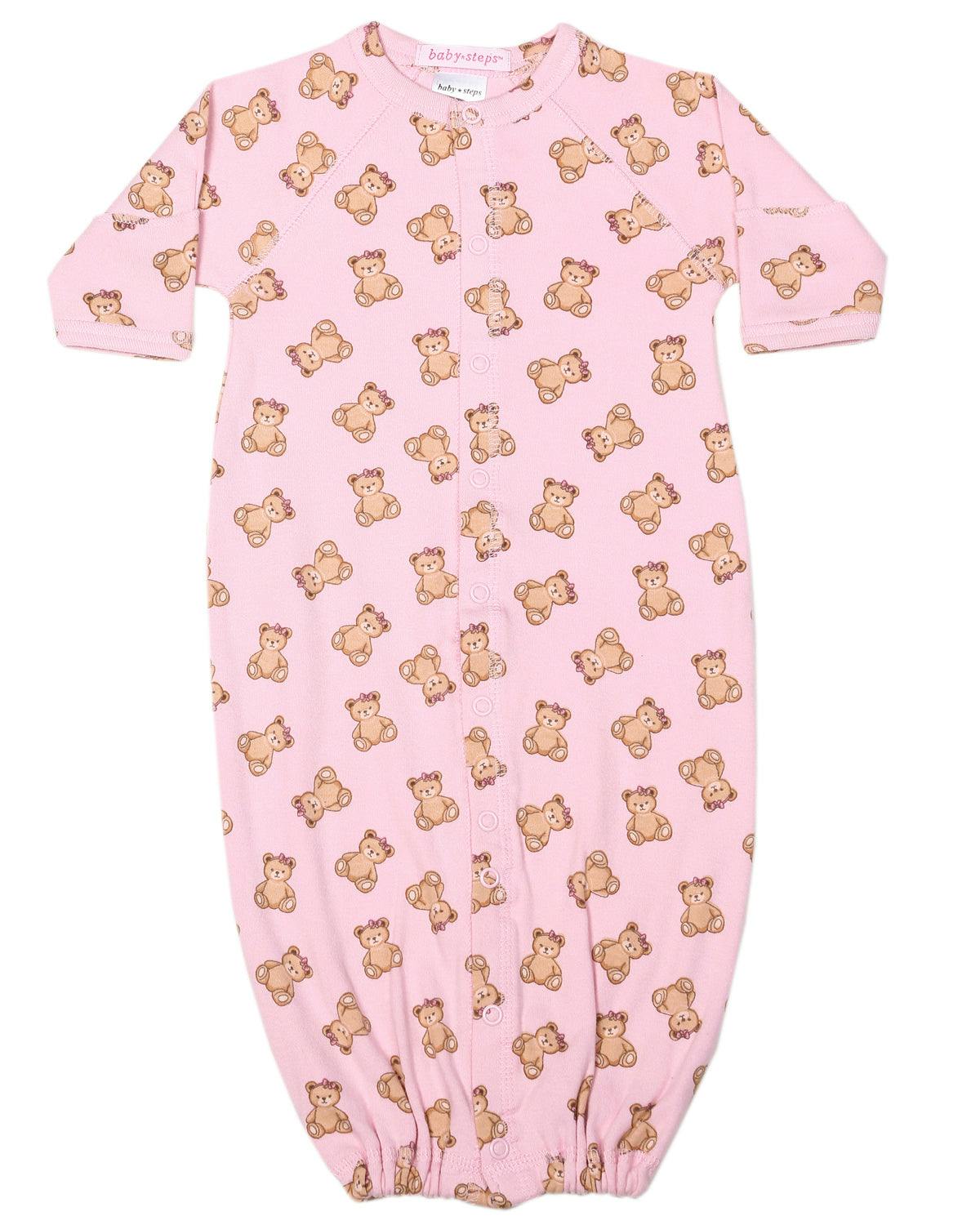 Baby Converter Gown - Bow Bears