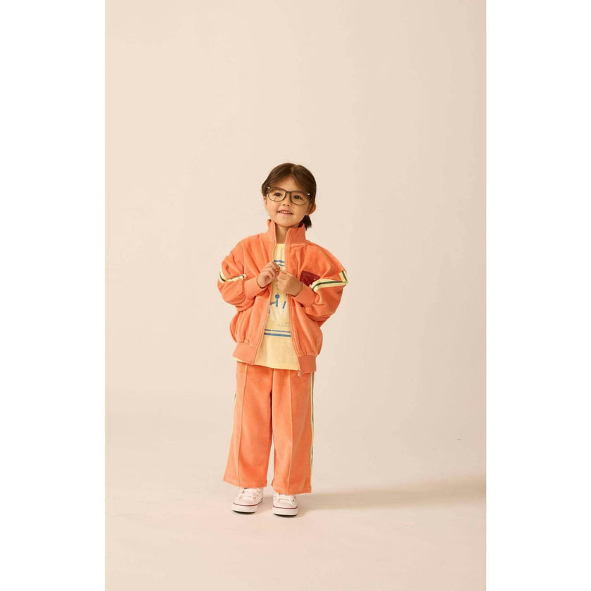 Velour Riley Track Pants in Sunset Serenade