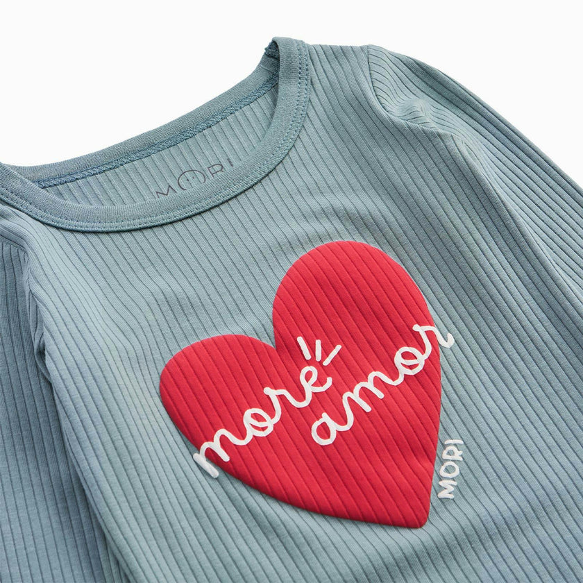 More Amor Ribbed Pajama Set