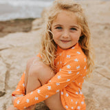 Reese 2-Piece Long Sleeve Peplum Top & Bottom Swimwear