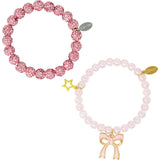 Girl's Sparkle Bow Bracelets Set