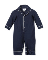 Baby's Flannel Classic Romper in Navy