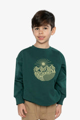 Fleece Sweatshirt Green Forest