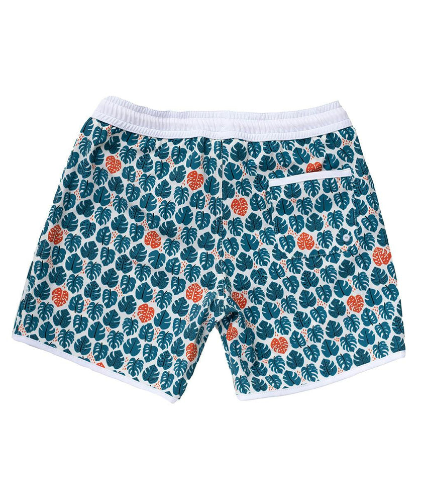 Swimshort Tommaso - Tropical Leaves Teal
