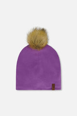 Mid-Season Jersey Pompom Hat Lavender