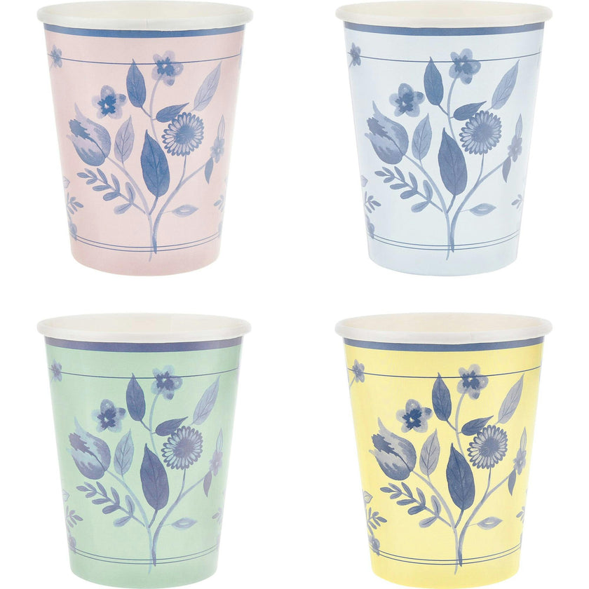 Vintage Botanical Cups