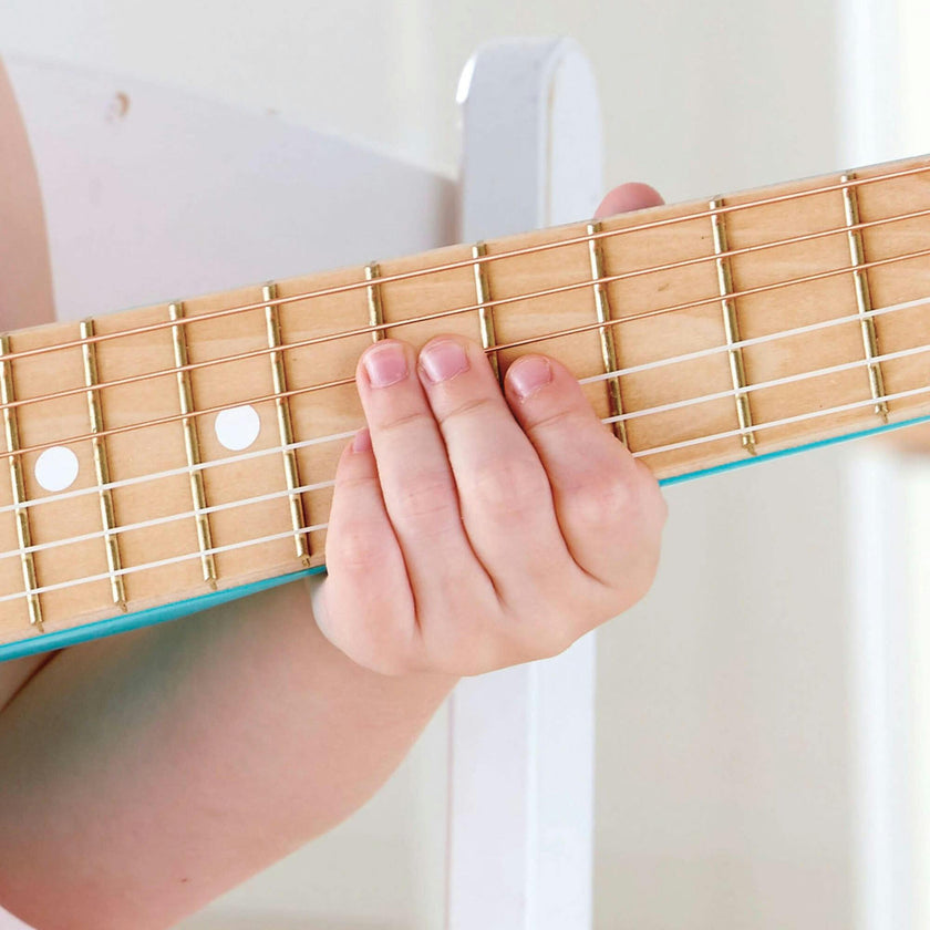 First Flower Power 26" Musical Guitar in Turquoise