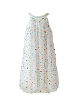 Rainbow Crystal Gem Halter Neck Sleeveless Dress