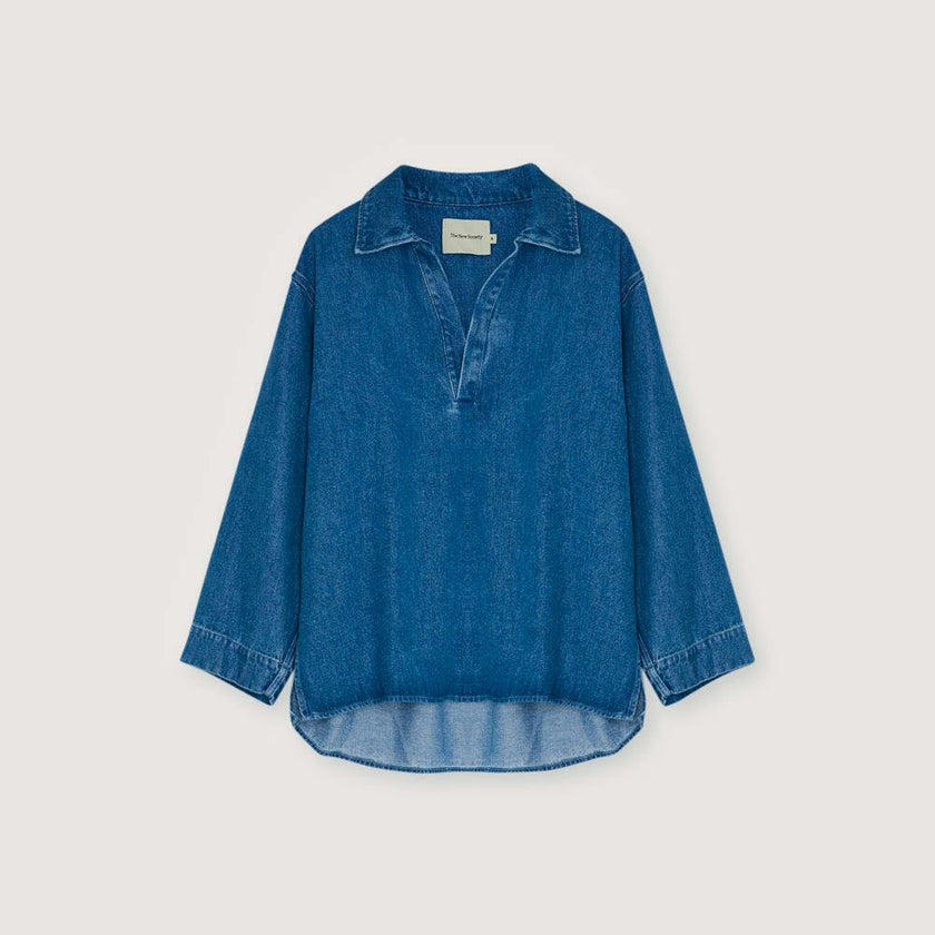 TNS Tencel Woman Shirt Mid Denim