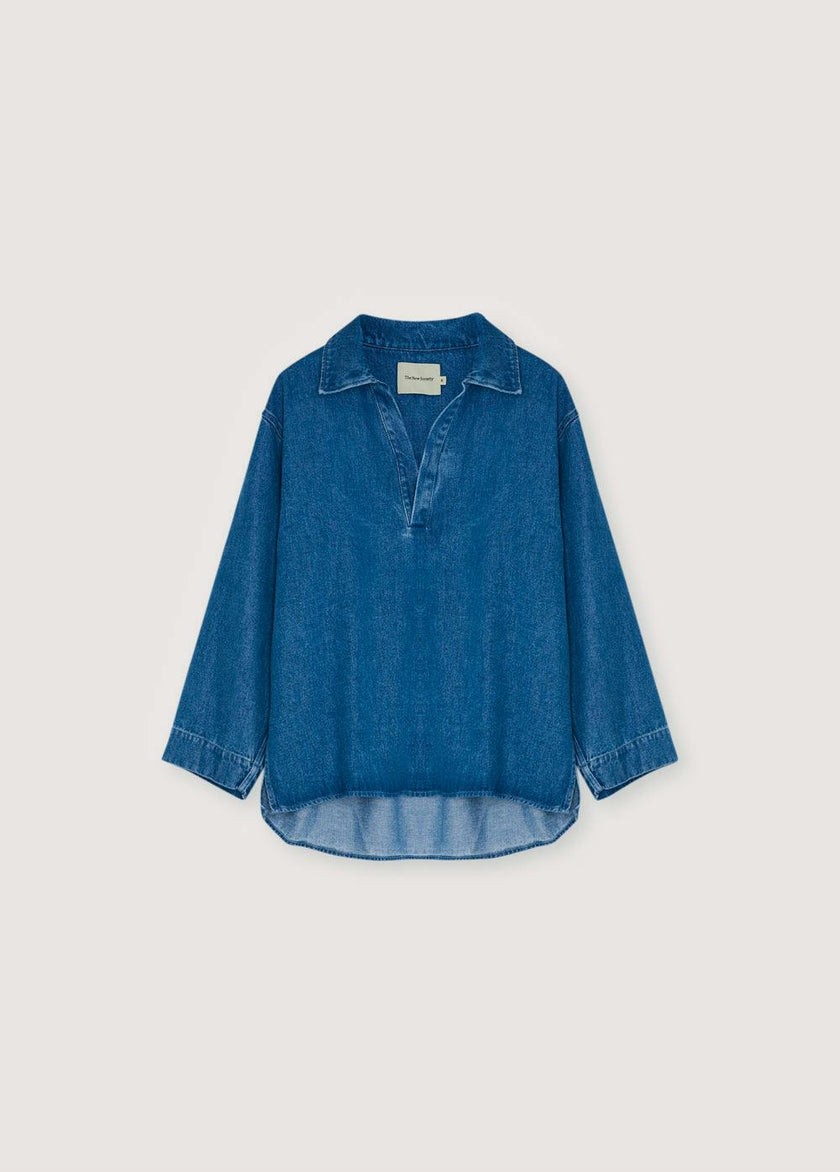 TNS Tencel Woman Shirt Mid Denim