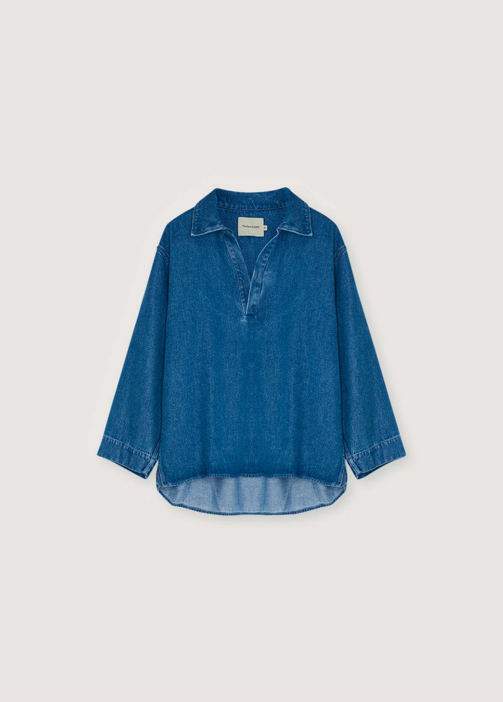 TNS Tencel Woman Shirt Mid Denim