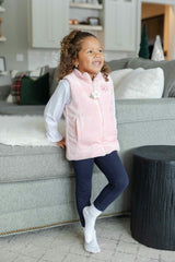 Plush Fleece Zip Up Vest
