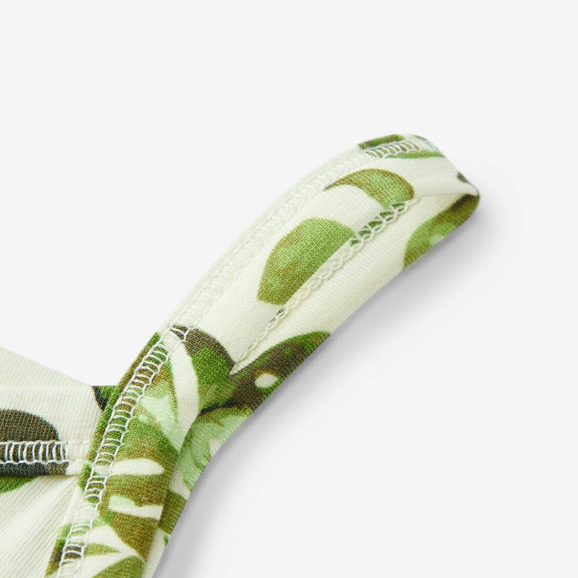 Island Leaf Cotton Stretch Ballet Dress