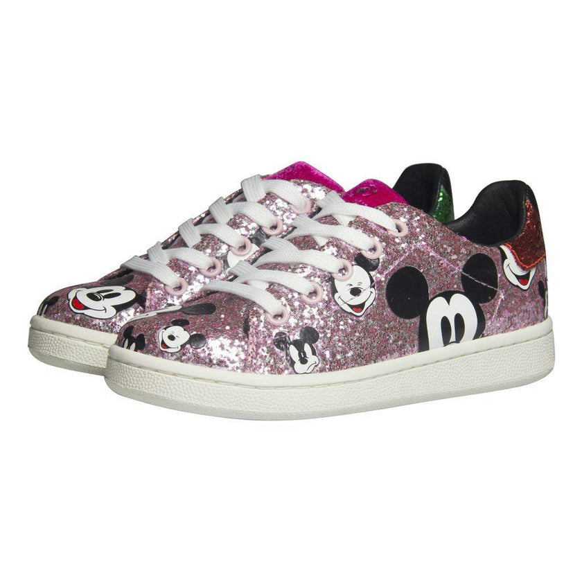Glitter Pink Mickey Sneakers