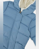 Baby Cloud One Piece Snowsuit Adapted For Car Seats Blue Grey