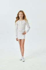 Savi White With Pink Thermal Henley