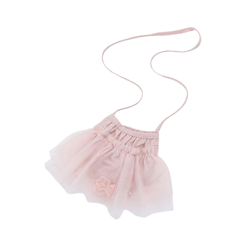 Pink Mirelle Petal Flared Tulle Dress