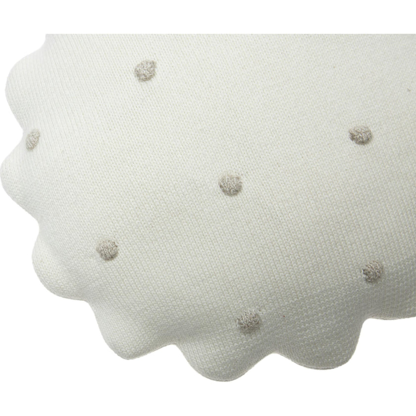 Round Knitted Biscuit Cushion