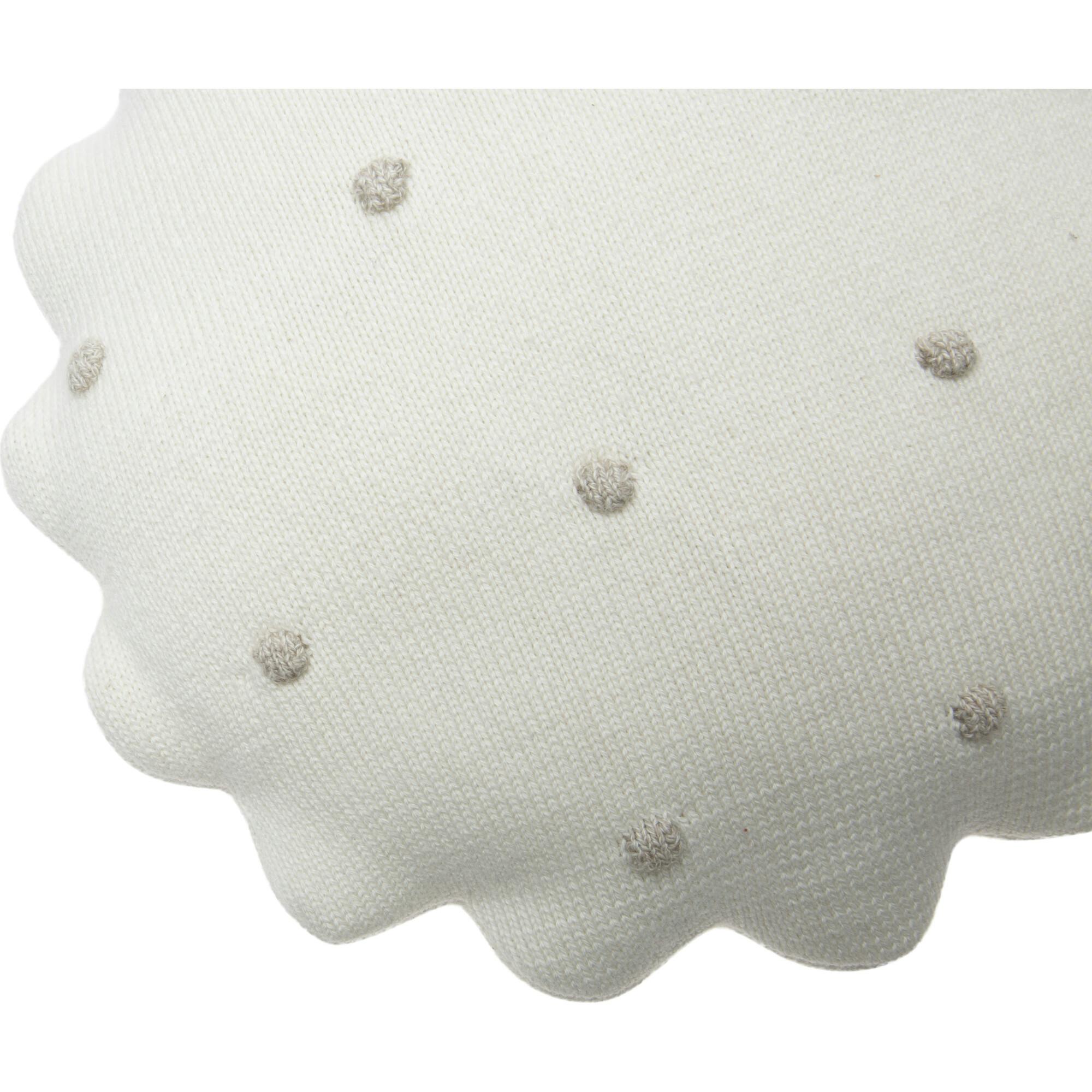 Round Knitted Biscuit Cushion