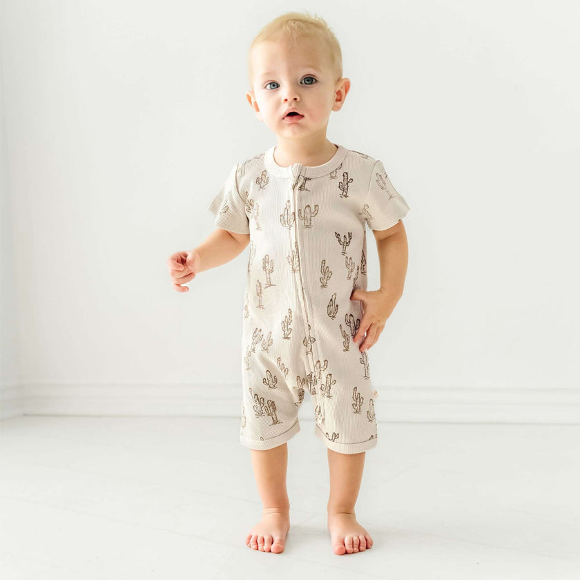 Organic Short Zip Romper