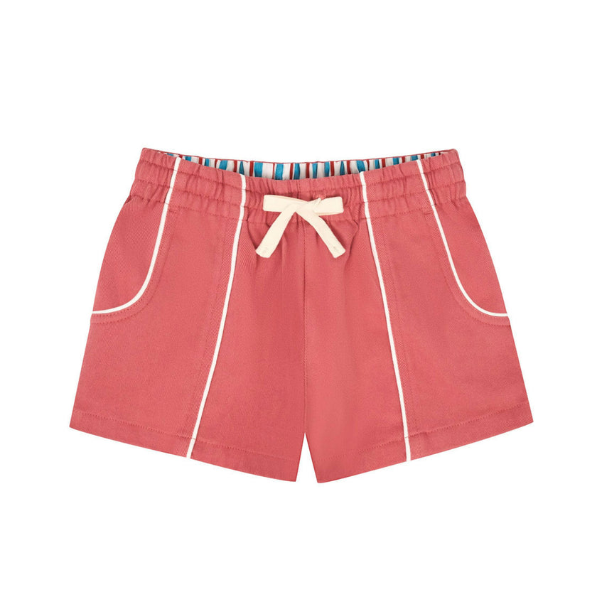 boys sailor red ultra-soft twill shorts