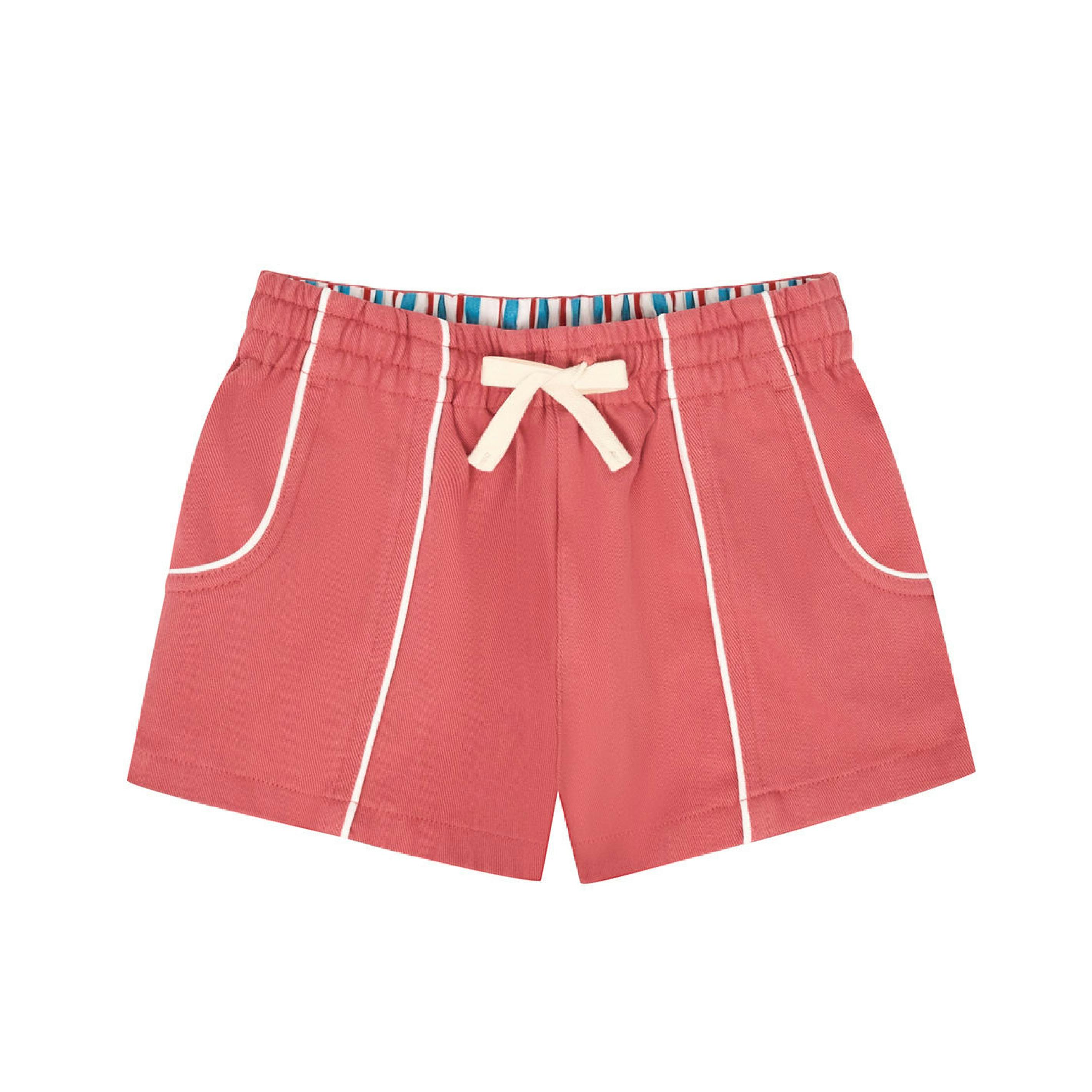 boys sailor red ultra-soft twill shorts