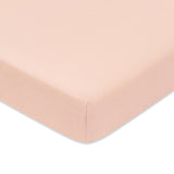 Mini Crib Sheet in GOTS Certified Organic Brushed Cotton in Dusty Rose