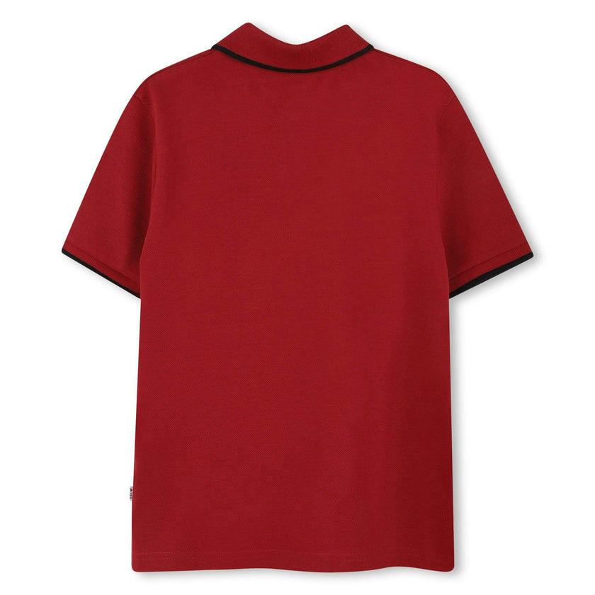 Burgundy Short Sleeve Polo