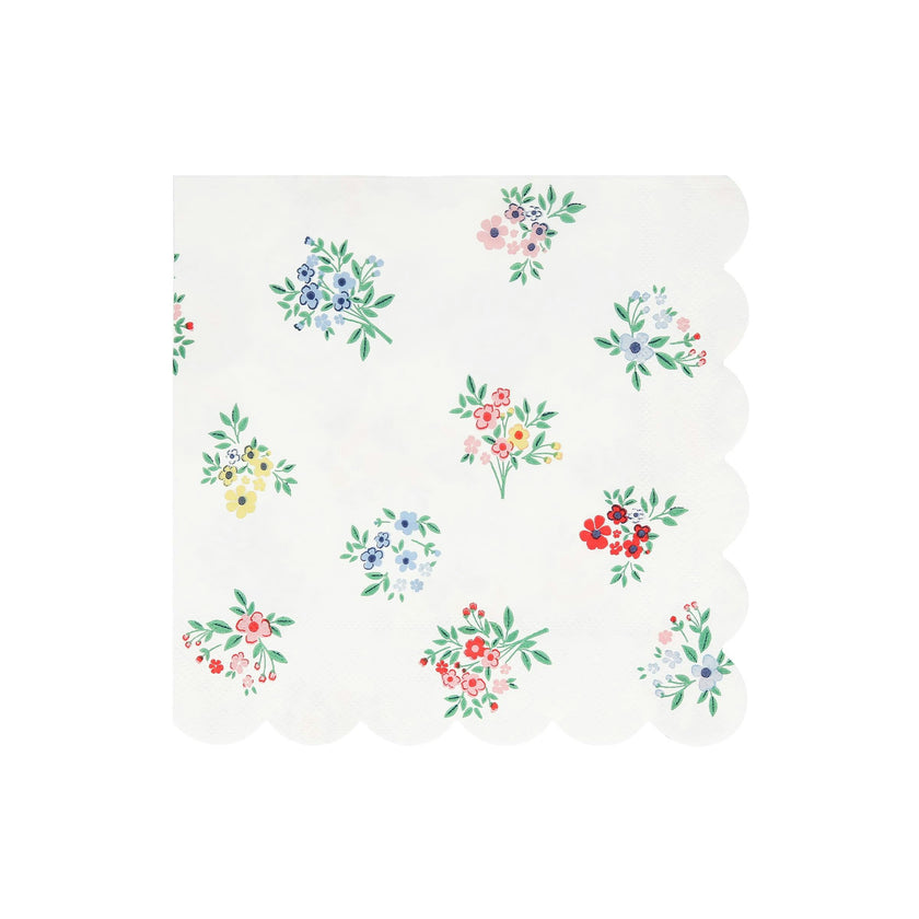 Ditsy Posy Scalloped Large Napkins