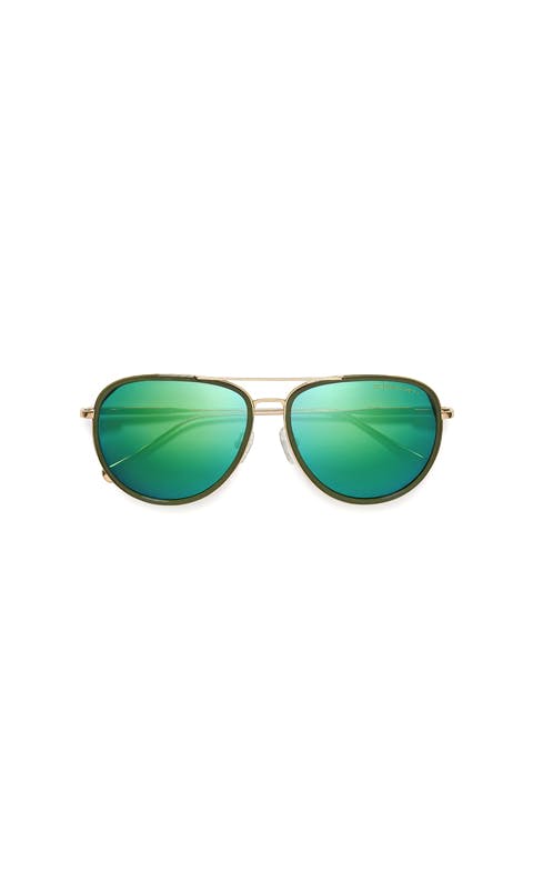 Grover Sunglasses in Gold Green