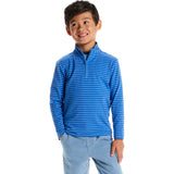 Kids Quarter Zip Stripe Pullover
