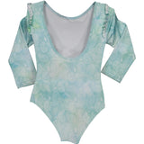 Special Tie-Dye Rash Guard One Piece Swimsuit, Multi