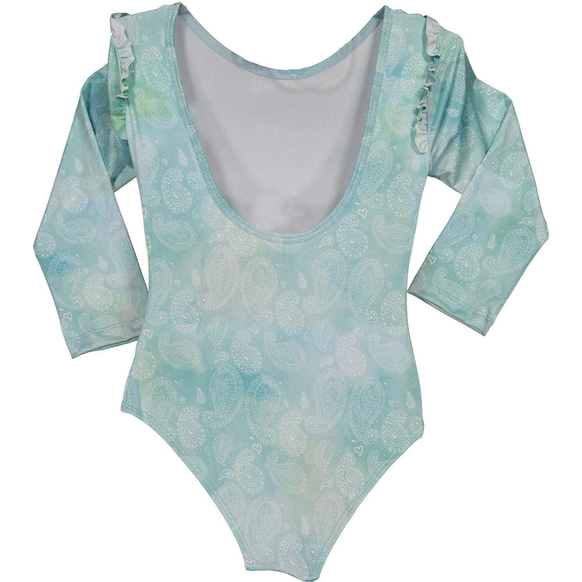 Special Tie-Dye Rash Guard One Piece Swimsuit, Multi