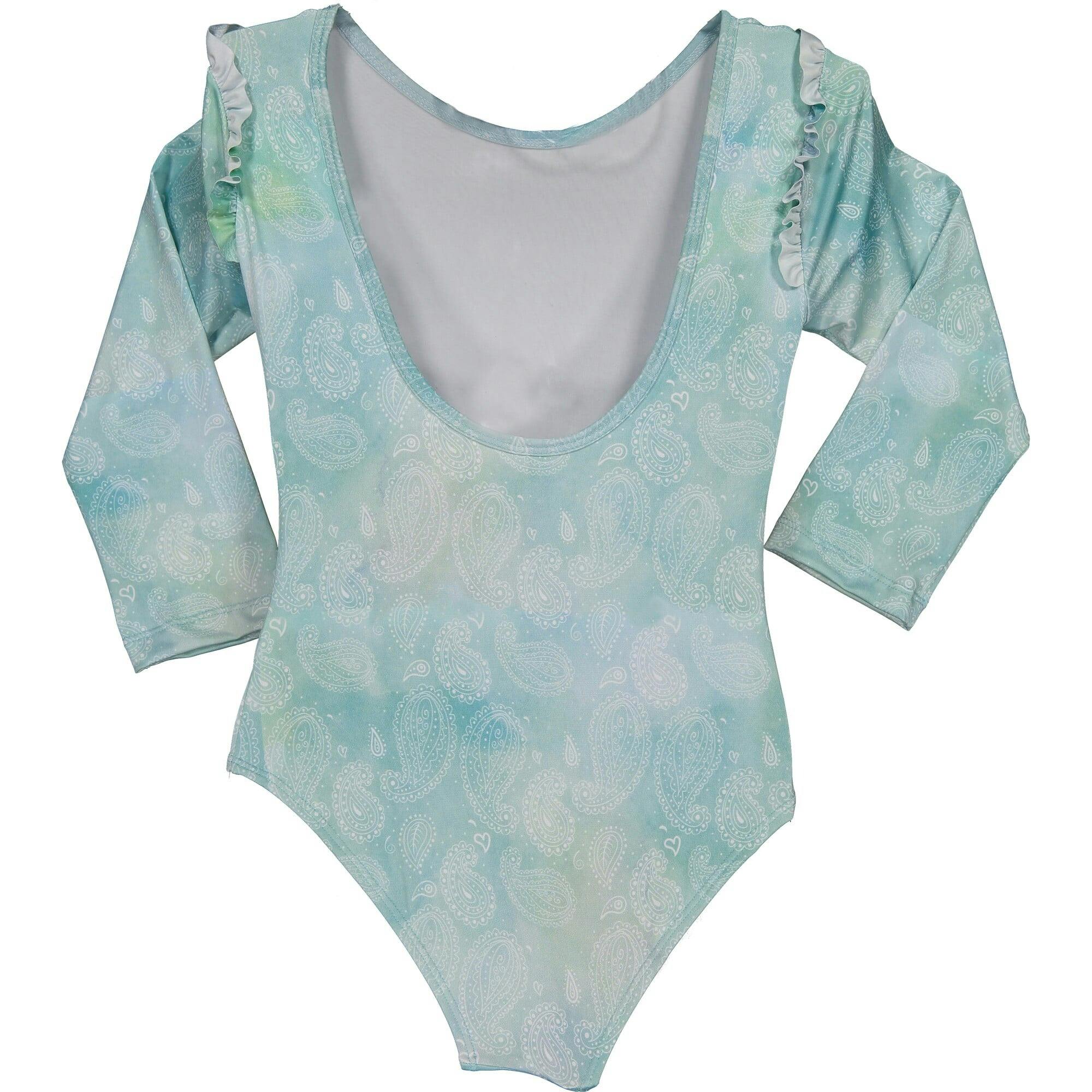 Special Tie-Dye Rash Guard One Piece Swimsuit, Multi