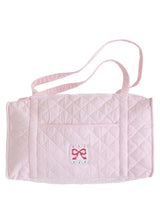 Quilted Luggage - Pink Bow