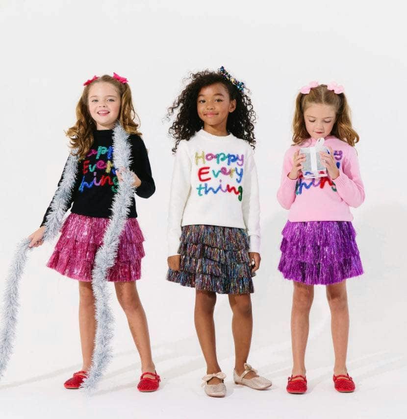 Happy Everything Tinsel Sweater