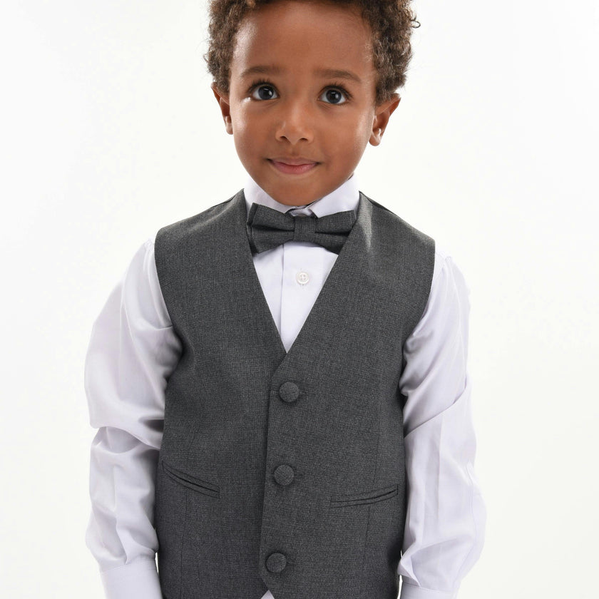 Gray 5pc Peak Lapel Tuxedo