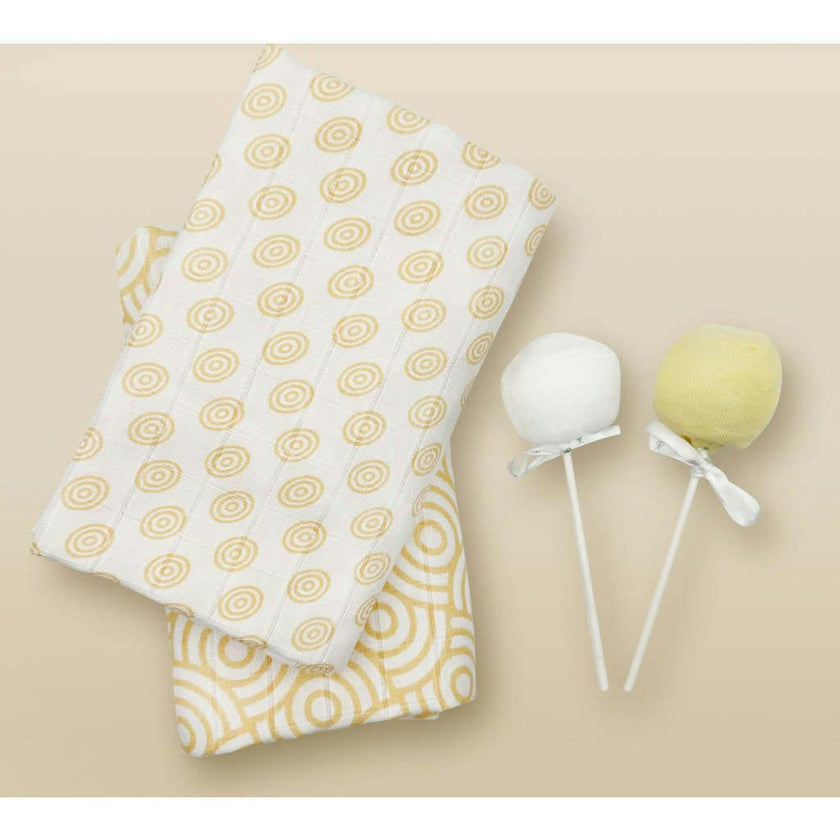 Swaddles and Socks New Baby Gift Set