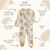 SCOUT Sleep & Play Baby Boys Pajamas