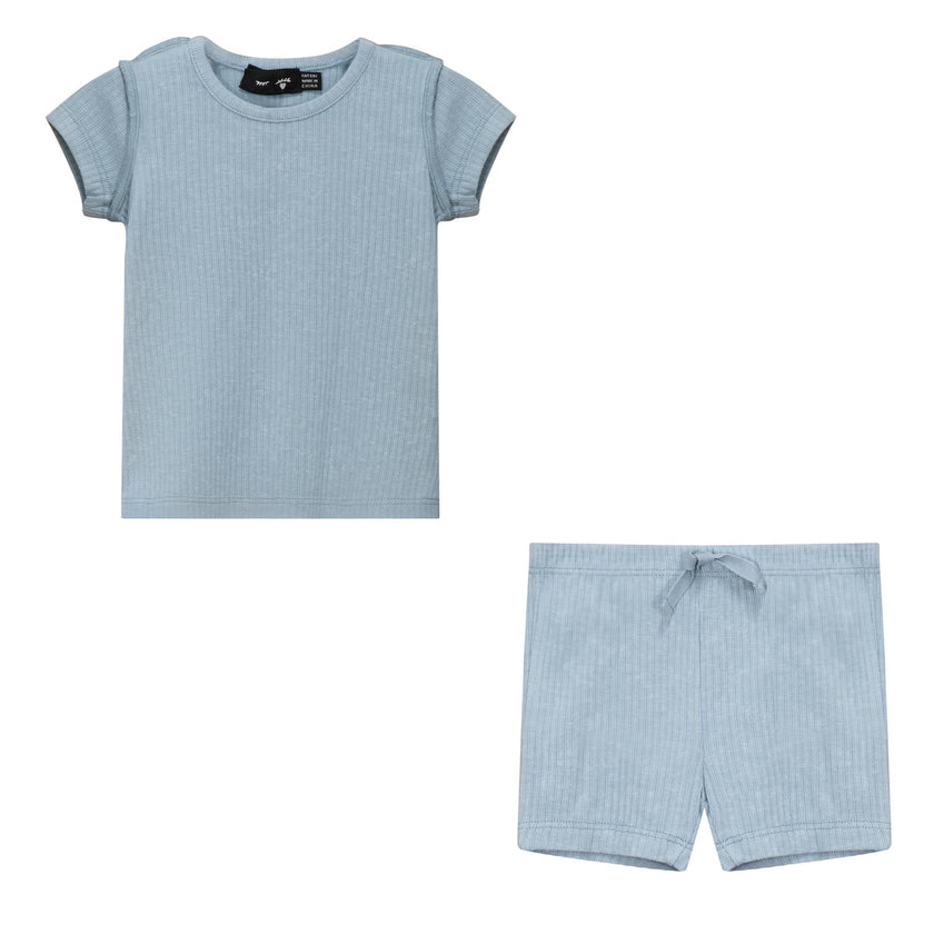 Distressed Shorts Set