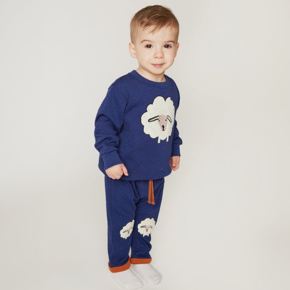 Embroidered Cozy Sheep Sweatshirt