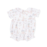 Carousel with Bows - Classic Puff Sleeve Babydoll Bubble