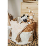Cotton + Jute Boho Storage Bin