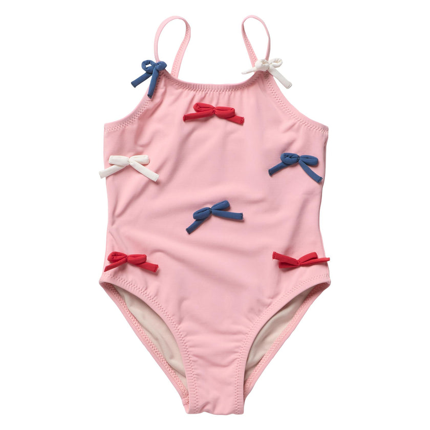 Girls Lottie Suit - Pink Bows