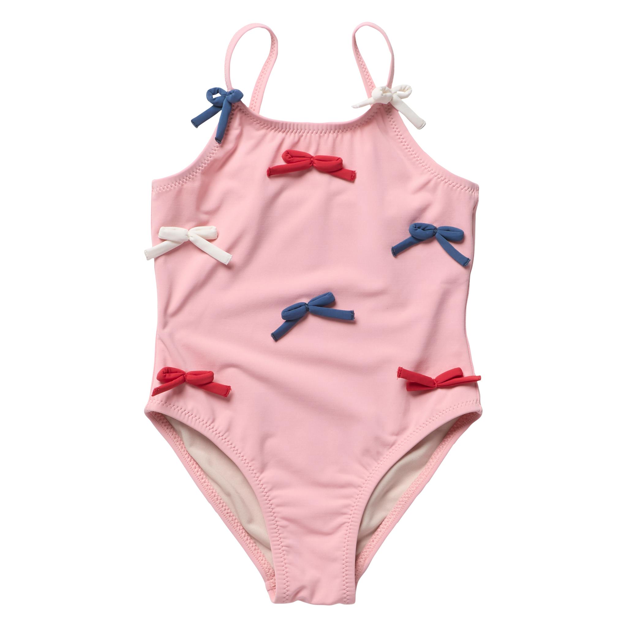 Girls Lottie Suit - Pink Bows