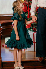 Mini Kendy Dress in Emerald