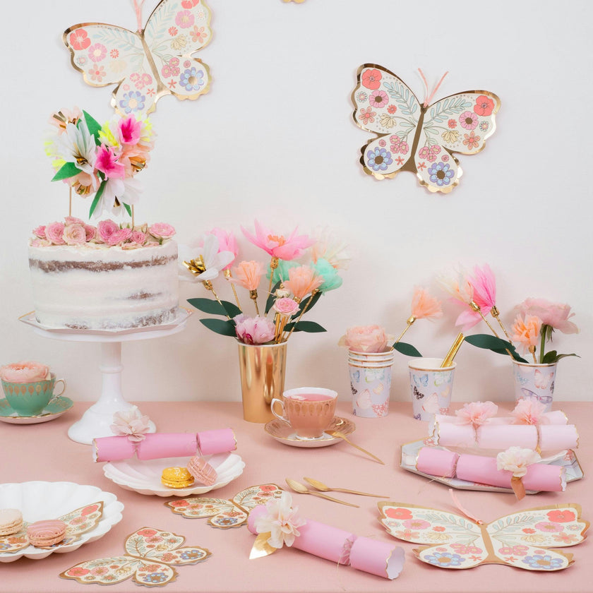 Tissue Floral Crackers
