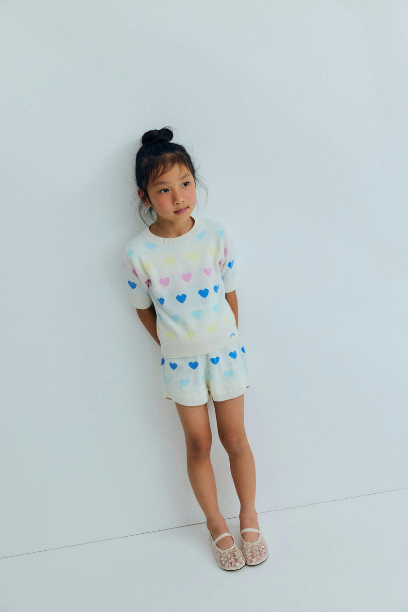 Pinpilin Short Multicolor Hearts
