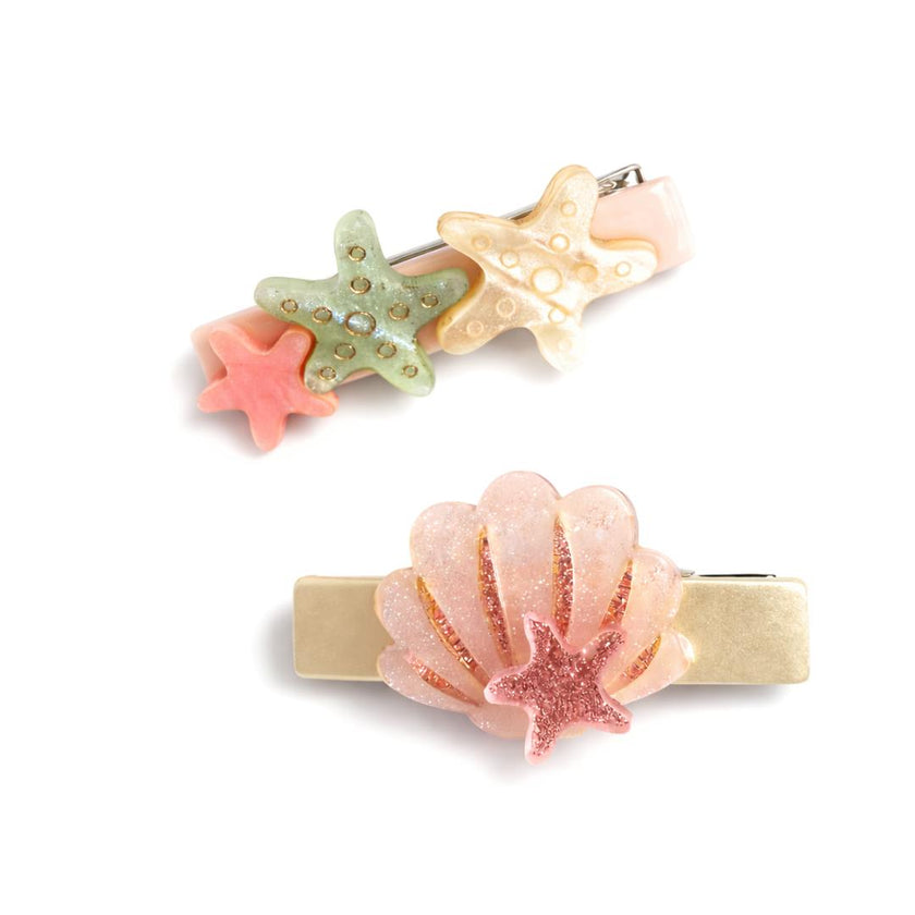 Seashell & Stars Hair Clips -SUM